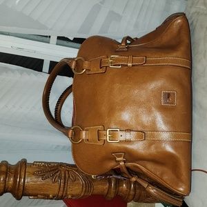 Dooney and Bourke Florentine Domed Buckle Satchel leather bag, EUC.